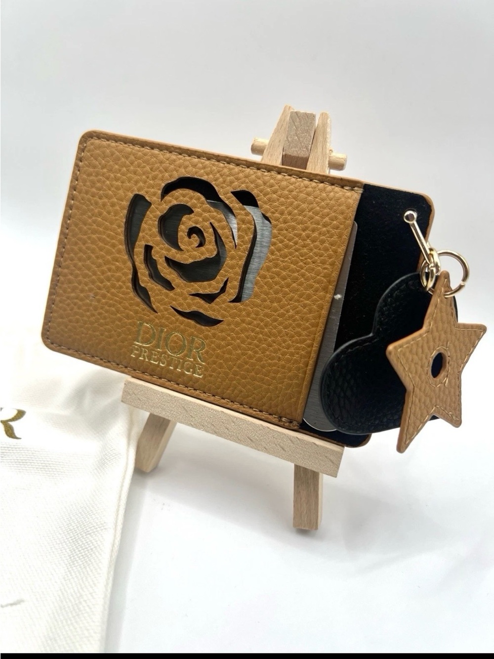 Dior🌼 Prestige* Card Holder Wallet Set W/Mirror & 2pcs Charms/ Dior Dusty